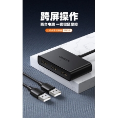 绿联共享切换器二进三出 CM409