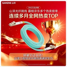 山泽 光纤跳线 LC-LC万兆多模 3米